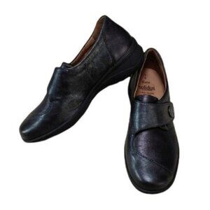 Solidus Karo Black Leather Comfort Shoes Euro 38